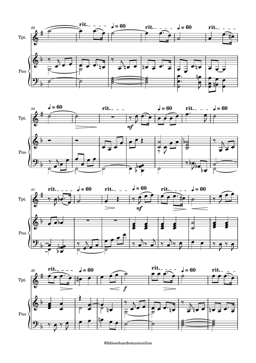 Nessun Dorma (Puccini) + FREE Mp3 Playback + PDF Solo and Piano Parts B-Flat Clarinet scores gallery preview page 3