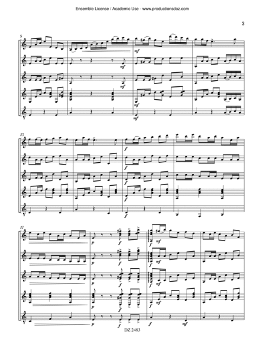 Boléro No. 1 Boléro No. 1 Guitar Ensemble scores gallery preview page 3
