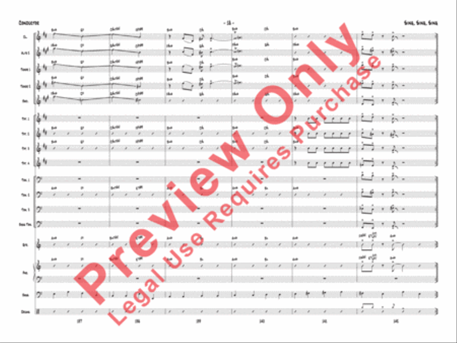Sing, Sing, Sing Jazz Ensemble scores gallery preview page 21