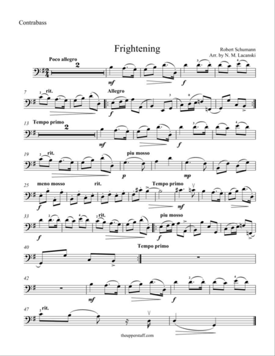 Frightening String Orchestra scores gallery preview page 1