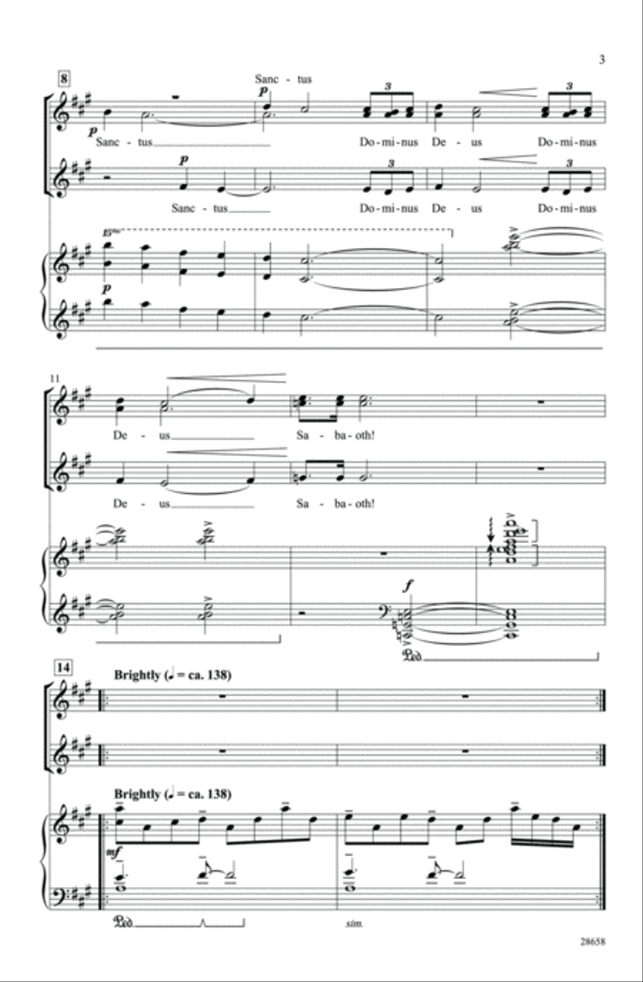 Festival Sanctus Festival Sanctus Women's Choir scores gallery preview page 3