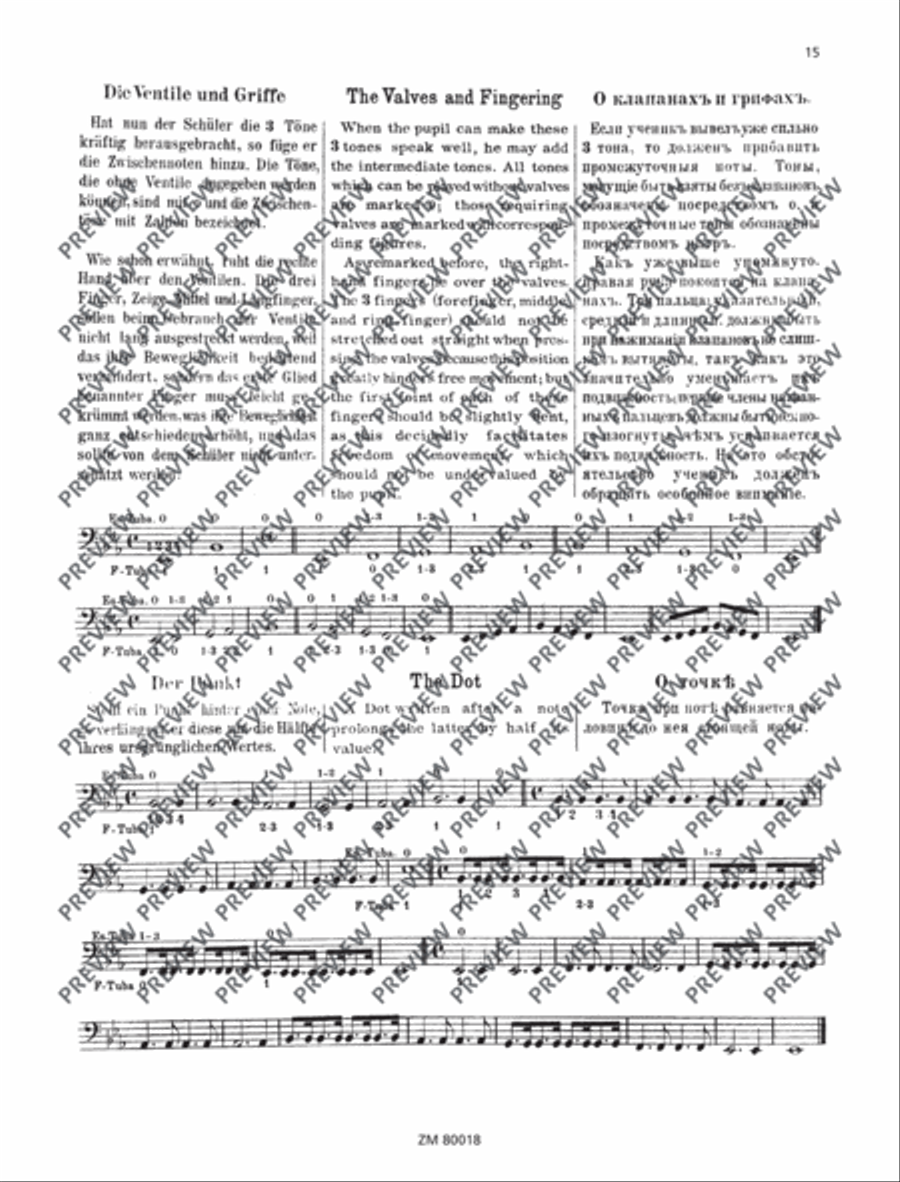 Self-instructor for the tuba in F, E flat (Helicon) Tuba scores gallery preview page 16