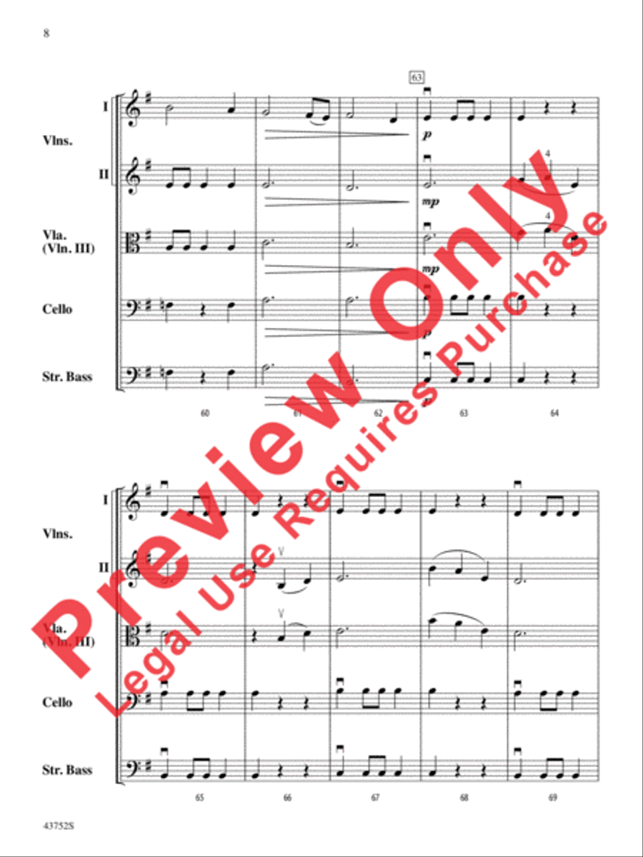 Moonlight Shadows String Orchestra scores gallery preview page 9