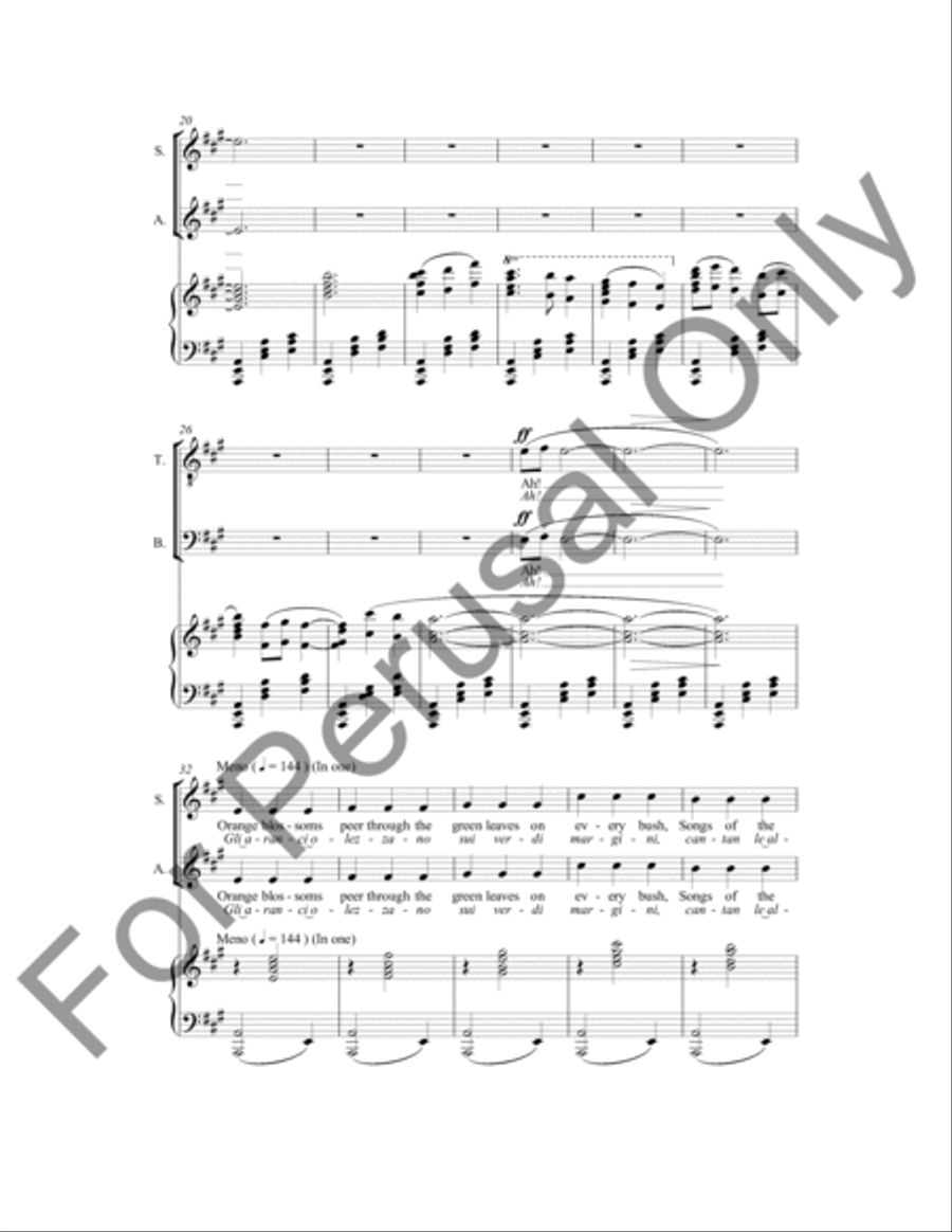 Song Of Spring 4-Part scores gallery preview page 3