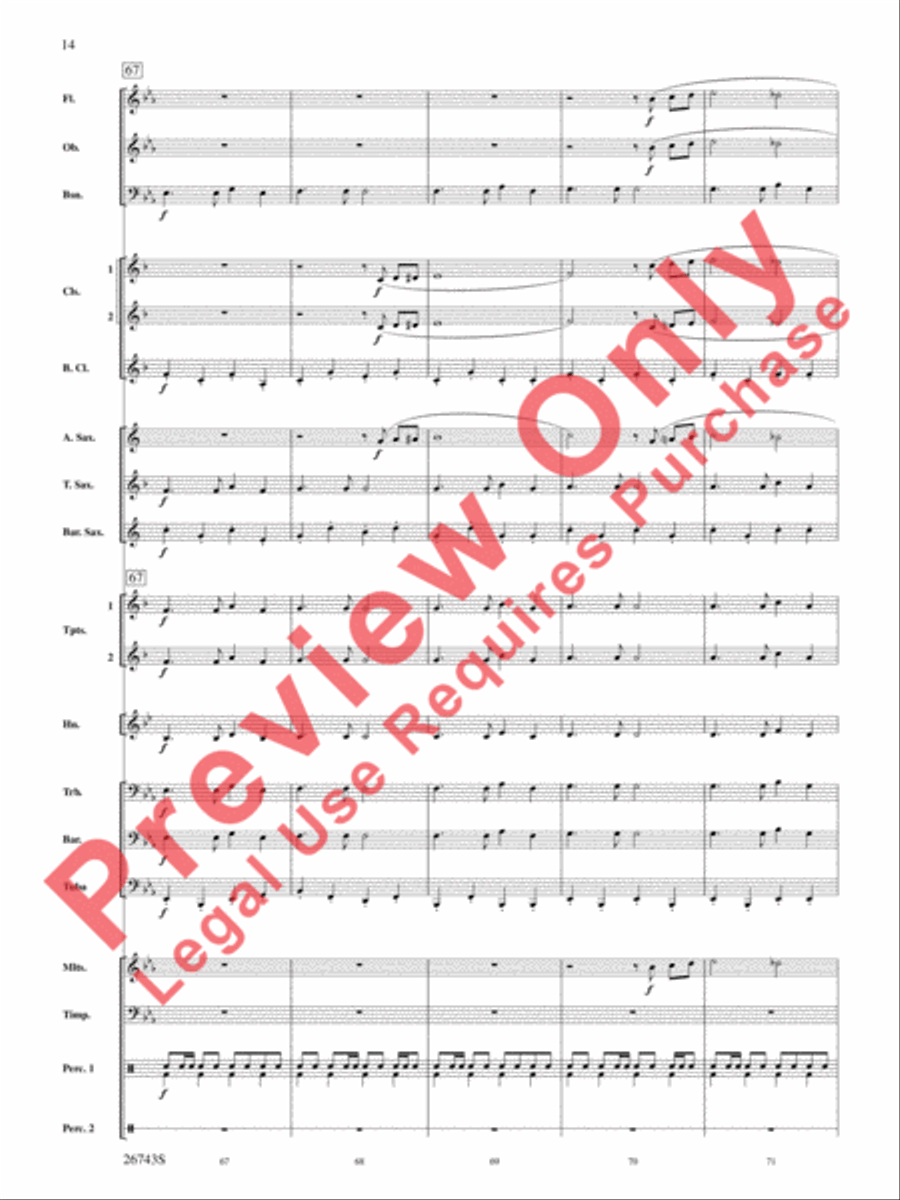 A Day at Disneyland Concert Band scores gallery preview page 15