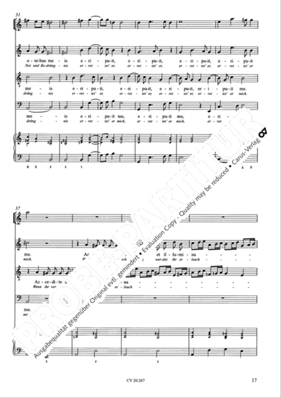 Benedicam Dominum; Exquisivi Dominum Score scores gallery preview page 18