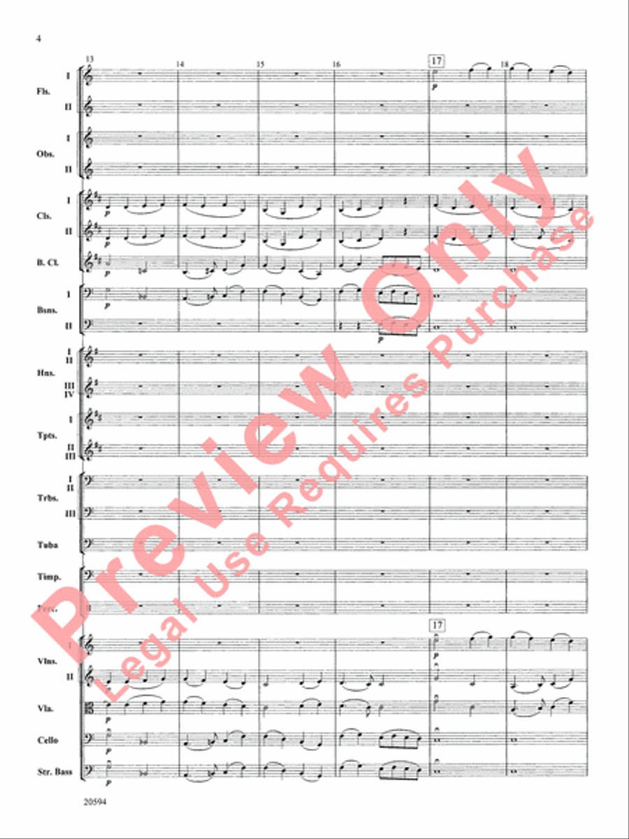 Symphony No. 9 (Fourth Movement) Full Orchestra scores gallery preview page 5