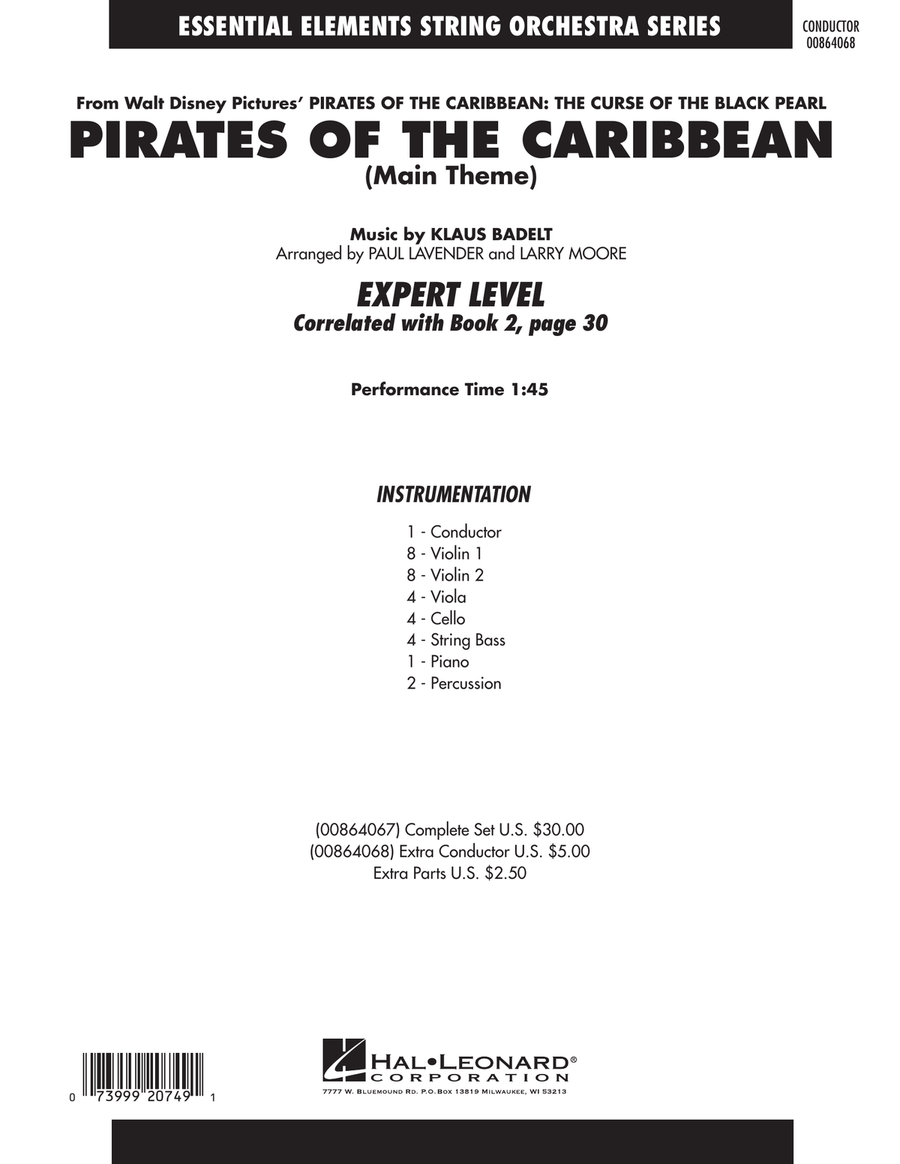Pirates Of The Caribbean (Main Theme) - Full Score Orchestra scores gallery preview page 1