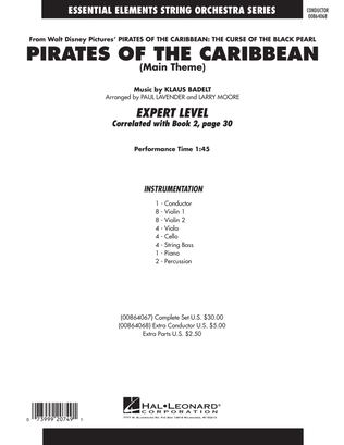 Book cover for Pirates Of The Caribbean (Main Theme) - Full Score