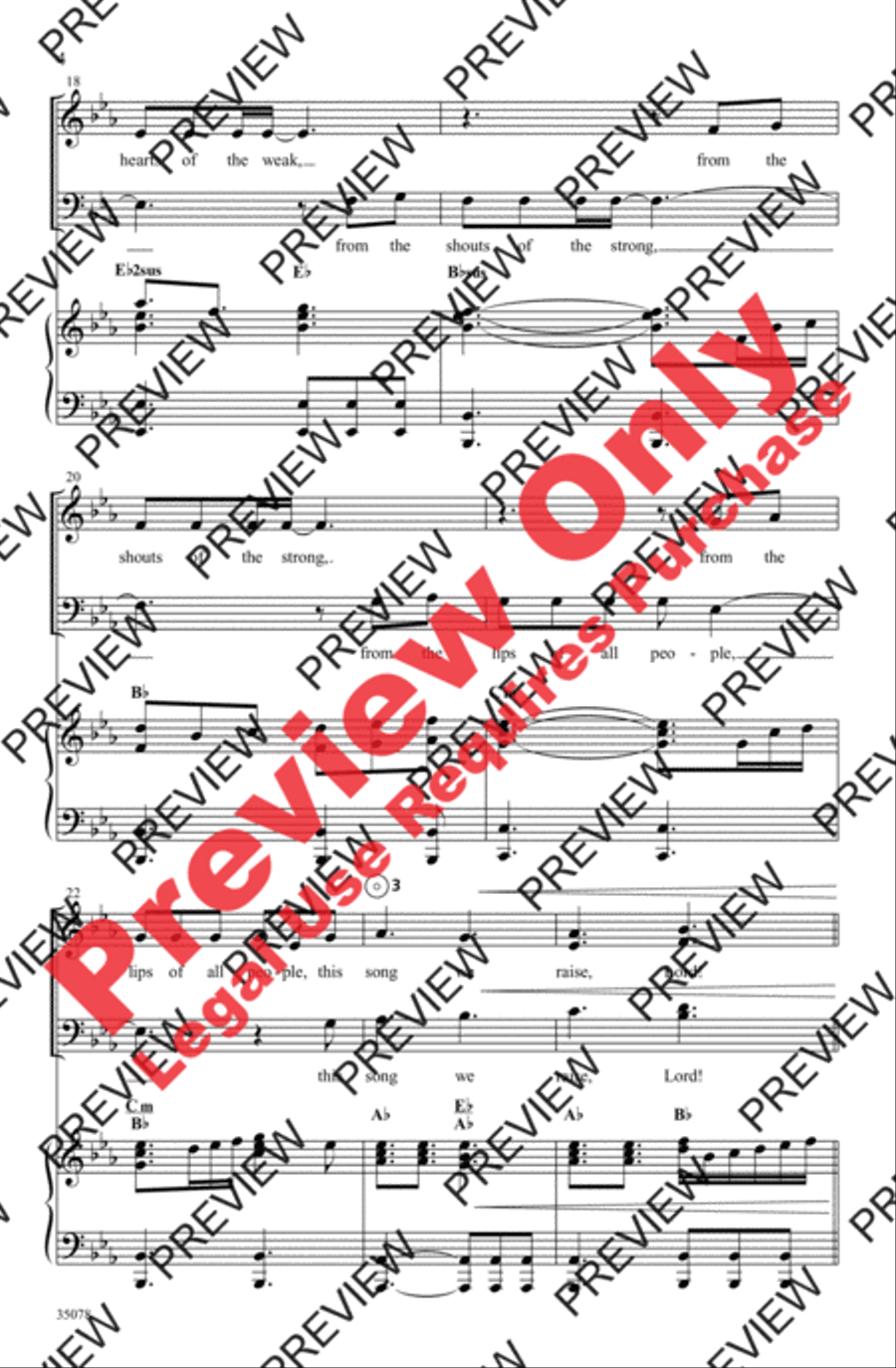 Lord Most High 4-Part scores gallery preview page 4