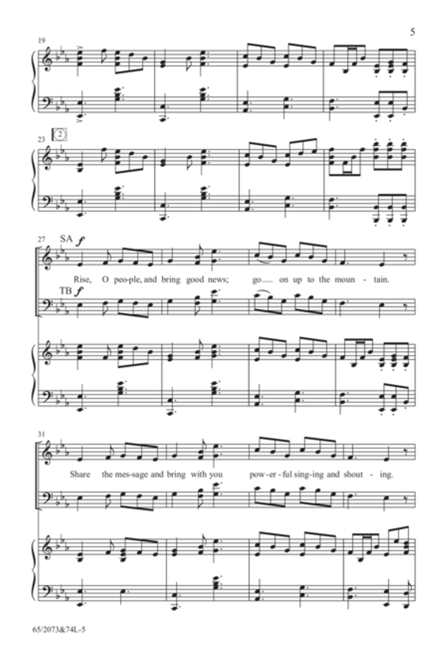 Go Sing It on the Mountain - SATB Score with Performance CD 4-Part scores gallery preview page 6