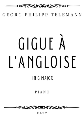 Telemann - Gigue à l'Angloise (Partia a cembalo solo) in G Major - Easy