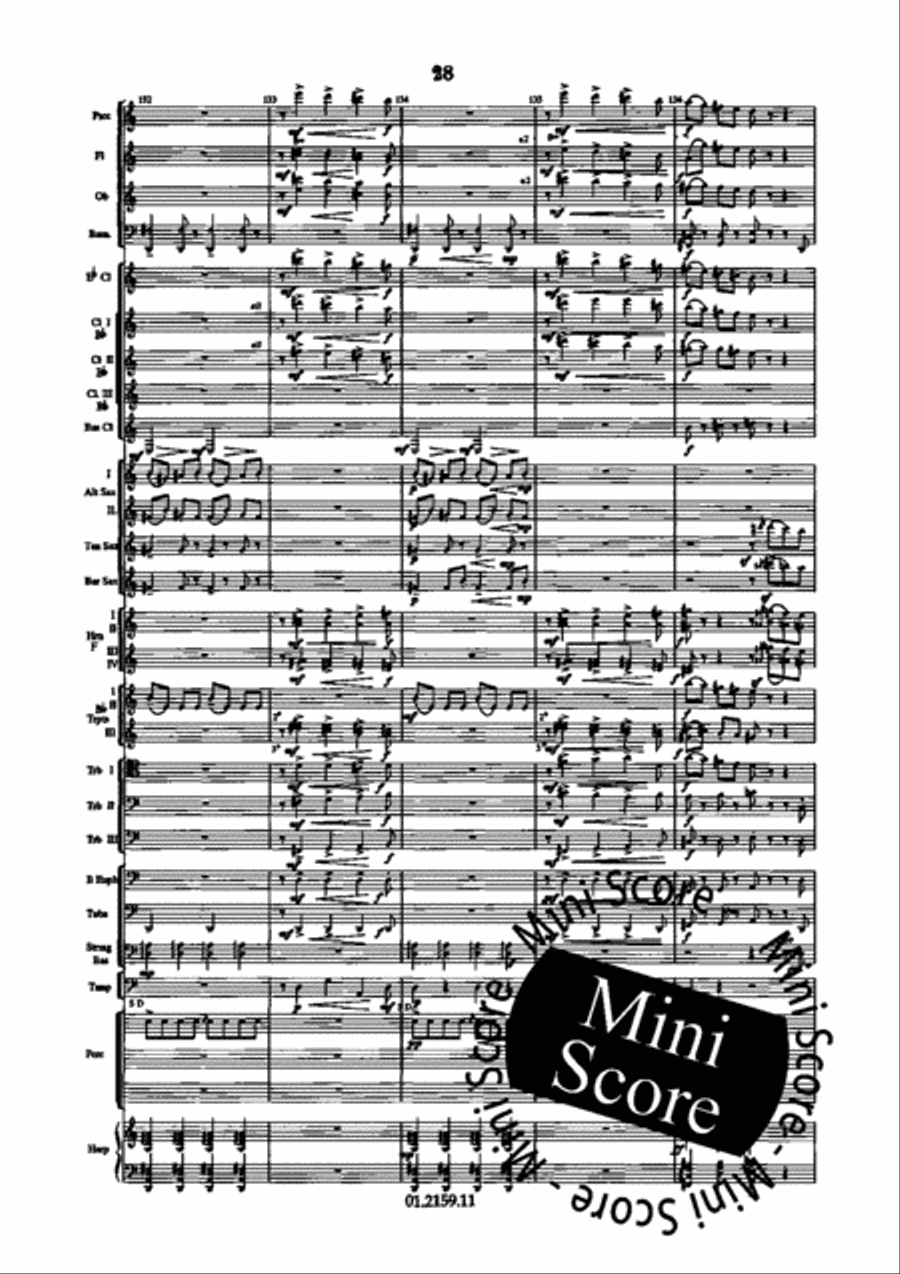 Dance Suite Concert Band scores gallery preview page 36