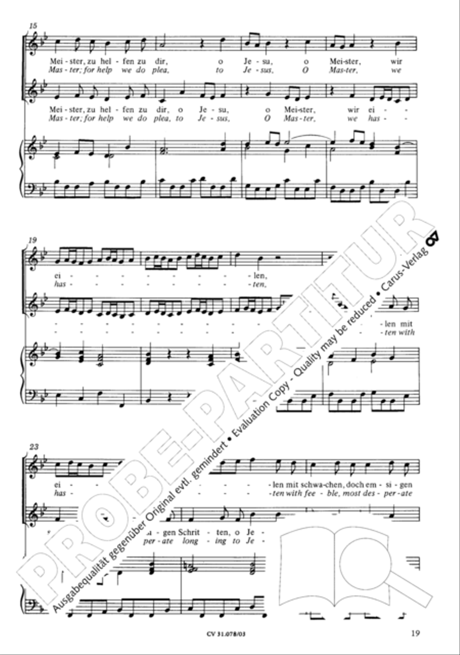 Jesus, you have freed my spirit (Jesu, der du meine Seele) 4-Part scores gallery preview page 20