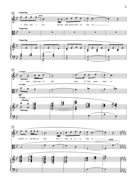 Four Folk Songs for Soprano, Viola and Piano