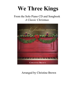 Book cover for We Three Kings, piano solo with Fur Elise