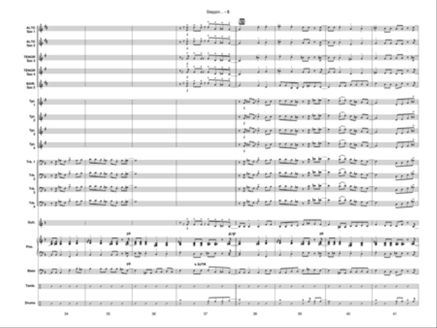 Steppin' Up! Jazz Ensemble scores gallery preview page 6