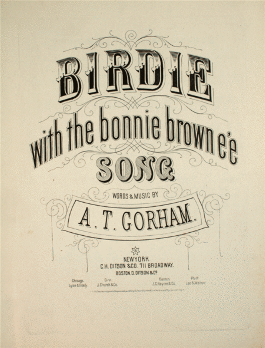 Birdie With the Bonnie Browne'e. Song Voice scores gallery preview page 1