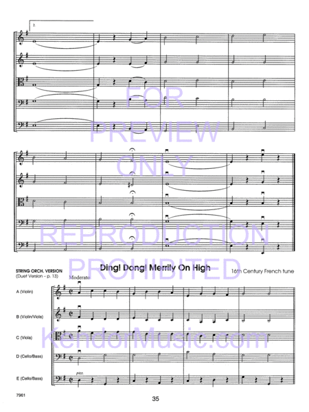 Holiday Strings - Full Score