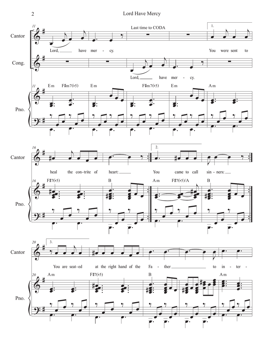 Mass of the Holy Cross (Choir/Vocal Score) 4-Part scores gallery preview page 3
