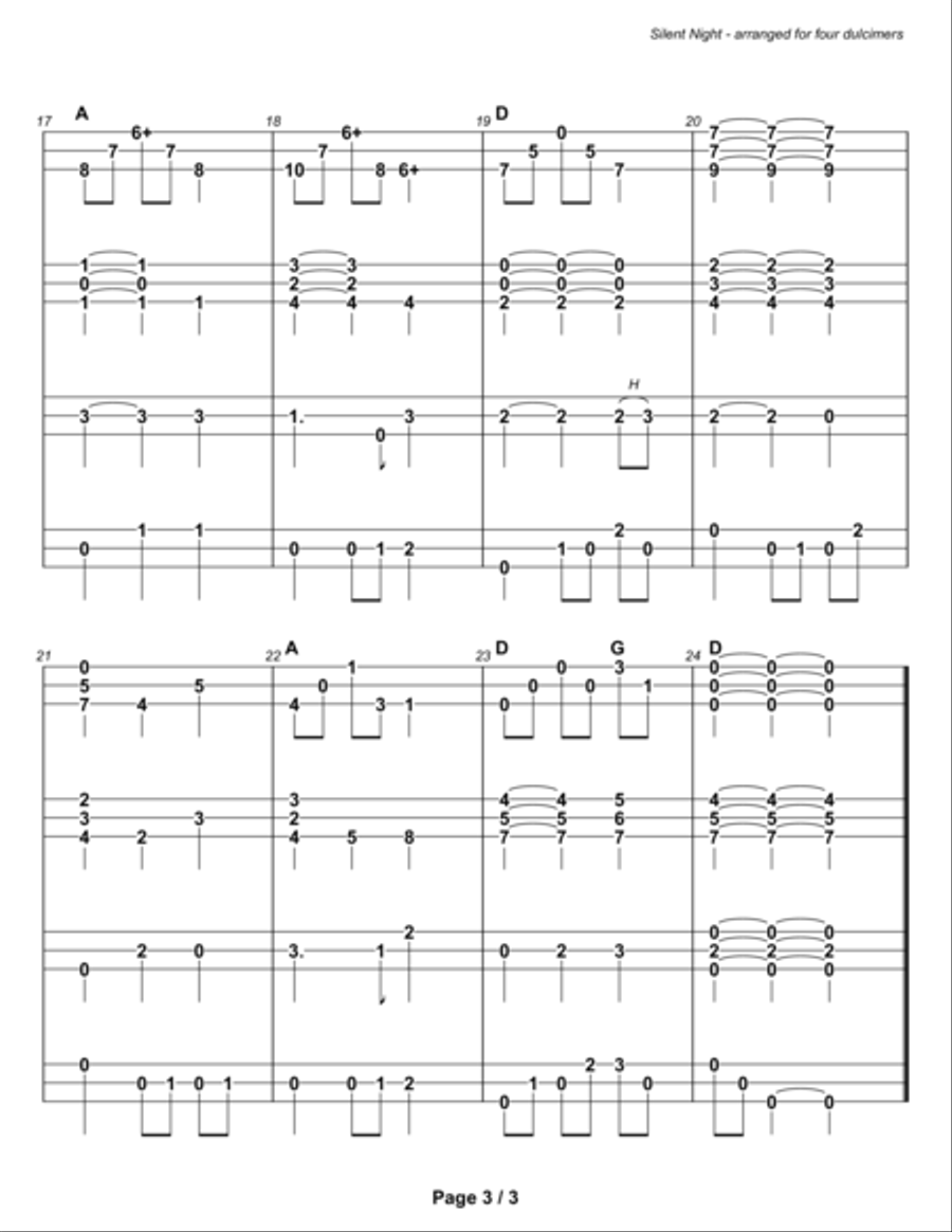 Silent Night (ensemble) Small Ensemble scores gallery preview page 5