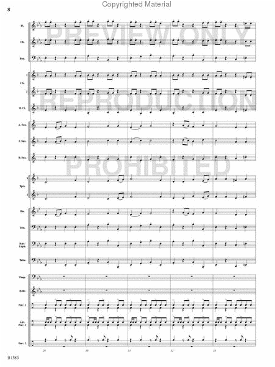 Summit Fanfare Concert Band scores gallery preview page 7