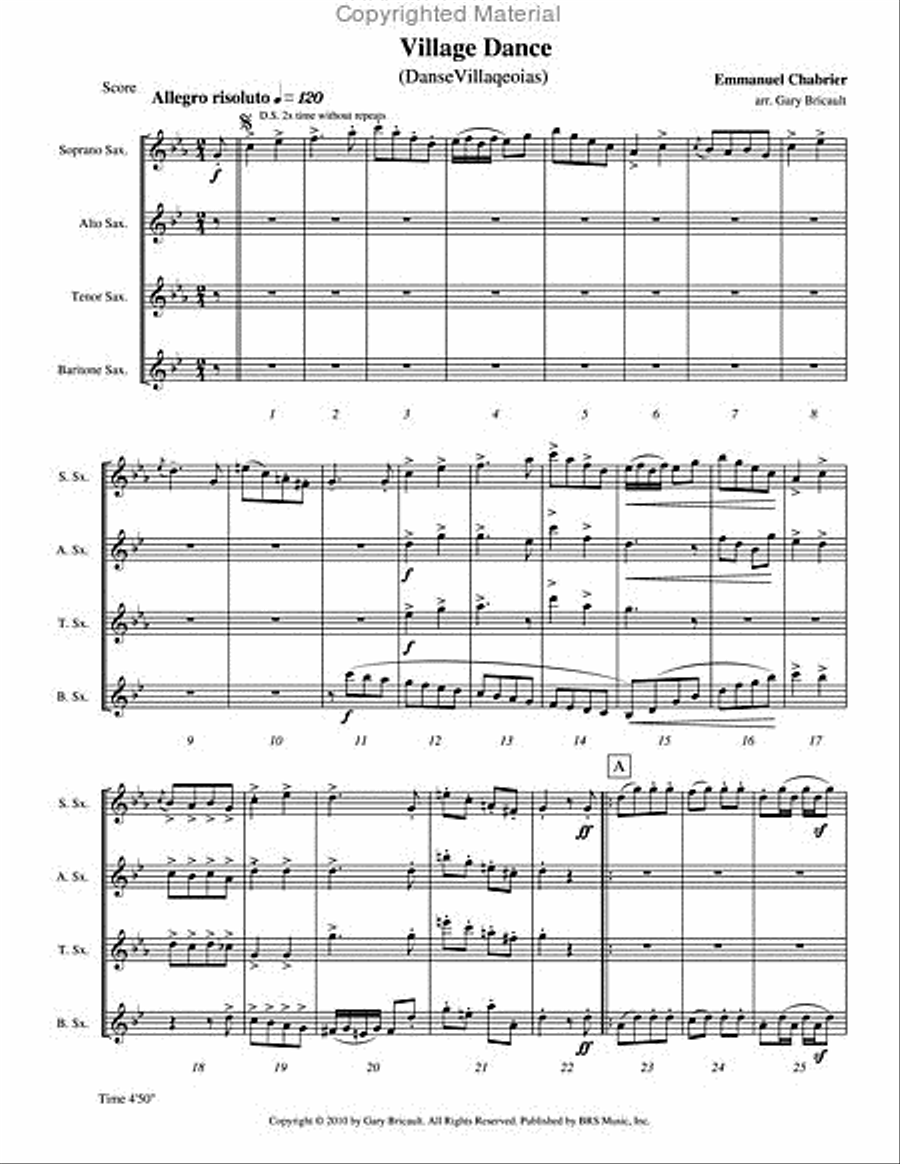 Ave verum corpus Clarinet Choir scores gallery preview page 2