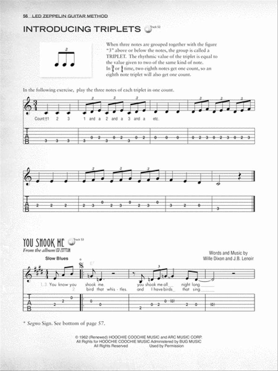 Led Zeppelin Guitar Method Guitar scores gallery preview page 6