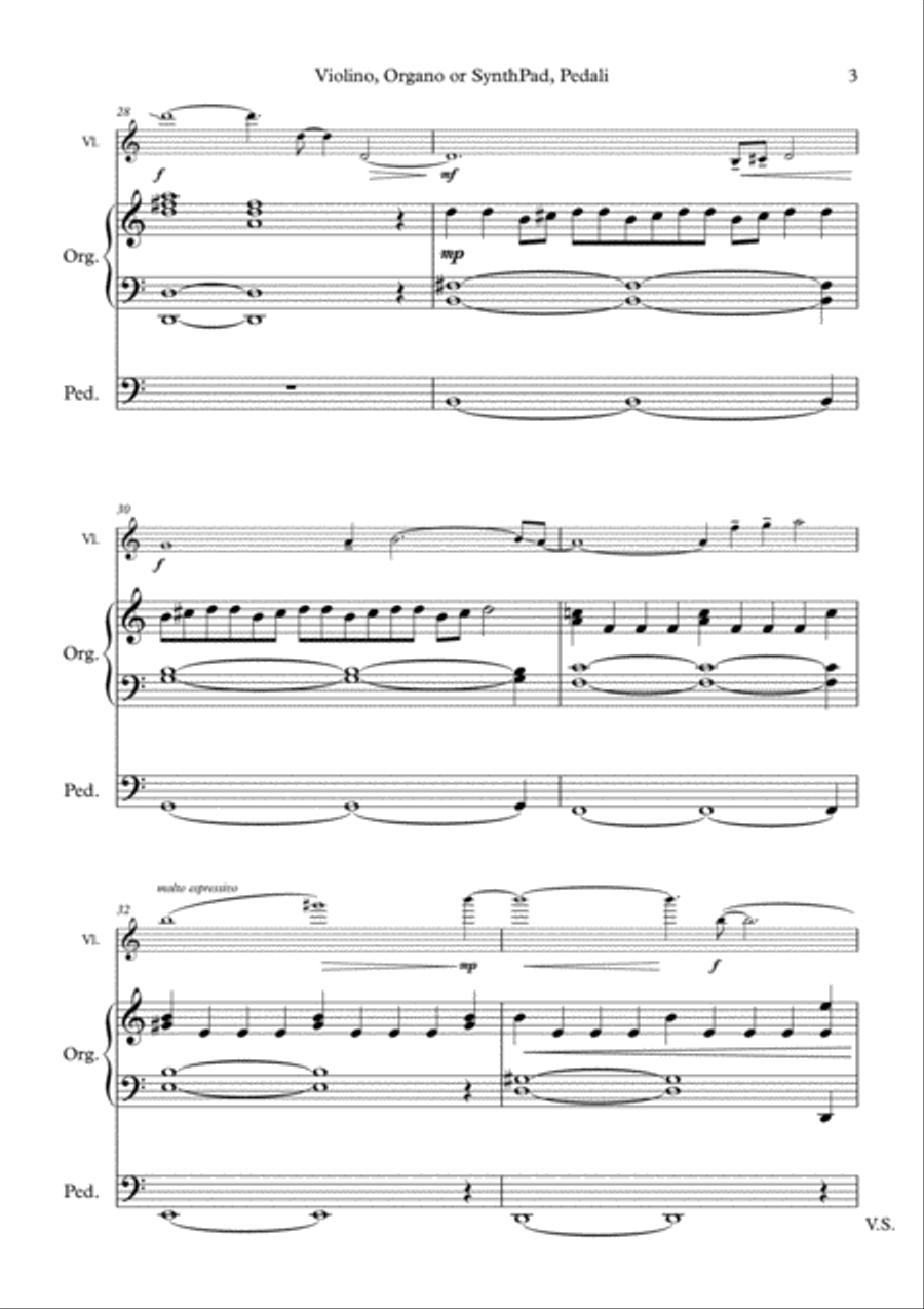 Breath of Life - Violin and Organ Small Ensemble scores gallery preview page 3