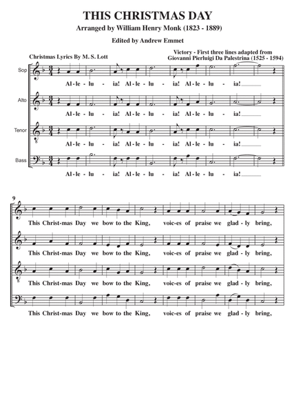 This Christmas Day A Cappella SATB image number null