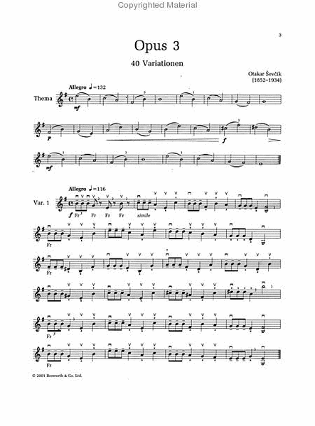 40 Variations Op. 3