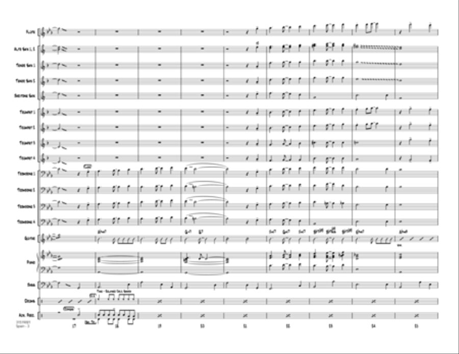 Spain - Conductor Score (Full Score) Jazz Ensemble scores gallery preview page 3