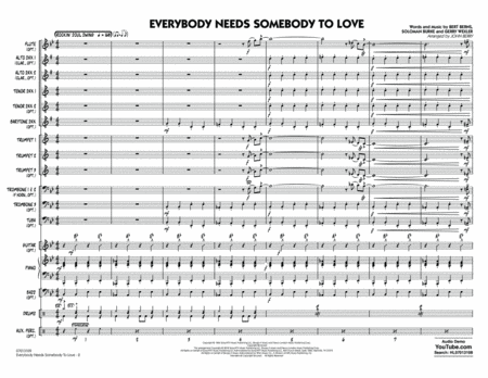 Everybody Needs Somebody to Love - Conductor Score (Full Score)