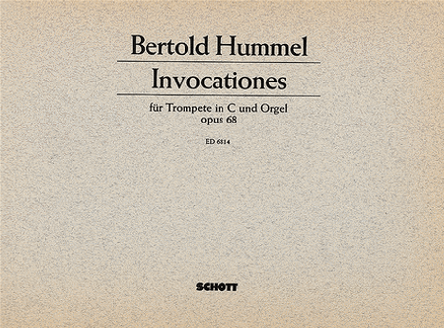 Invocations Op. 68 Trumpet/organ