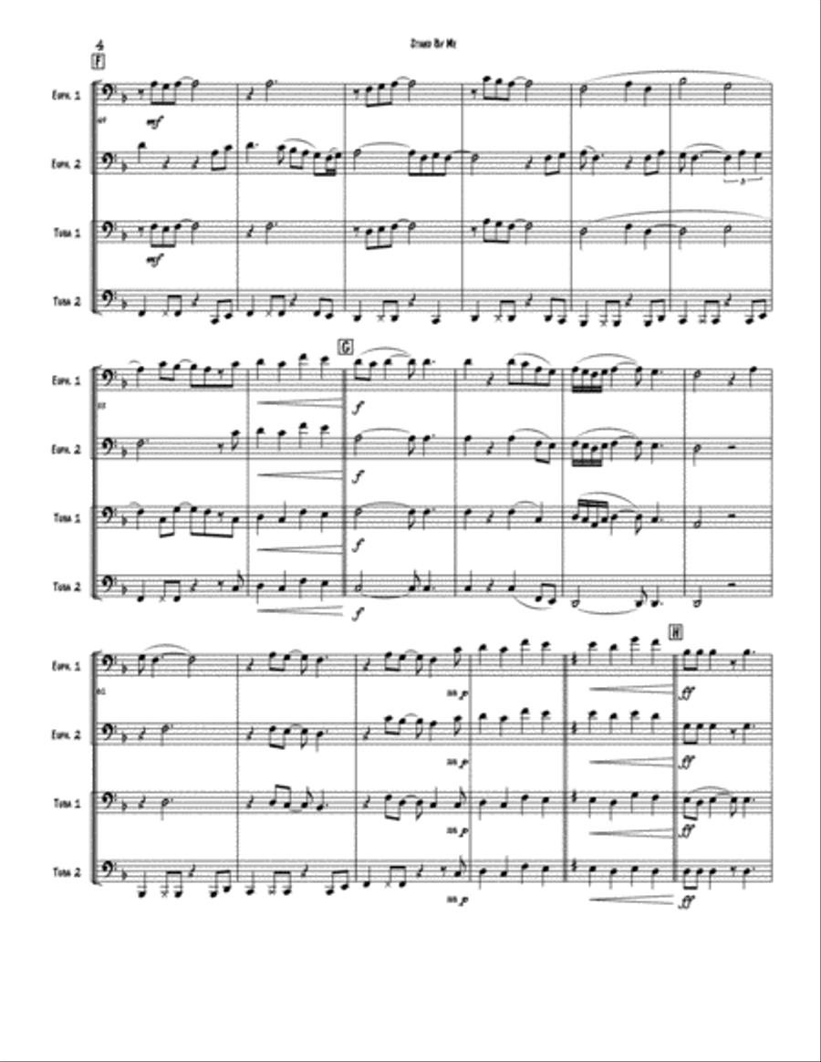 Stand By Me Brass Ensemble scores gallery preview page 4