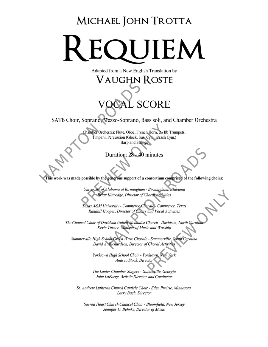 Requiem (SATB) Requiem (SATB) 4-Part scores gallery preview page 4