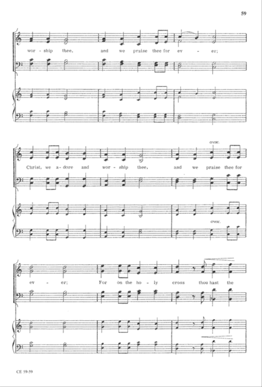 The Seven Last Words of Christ 4-Part scores gallery preview page 61