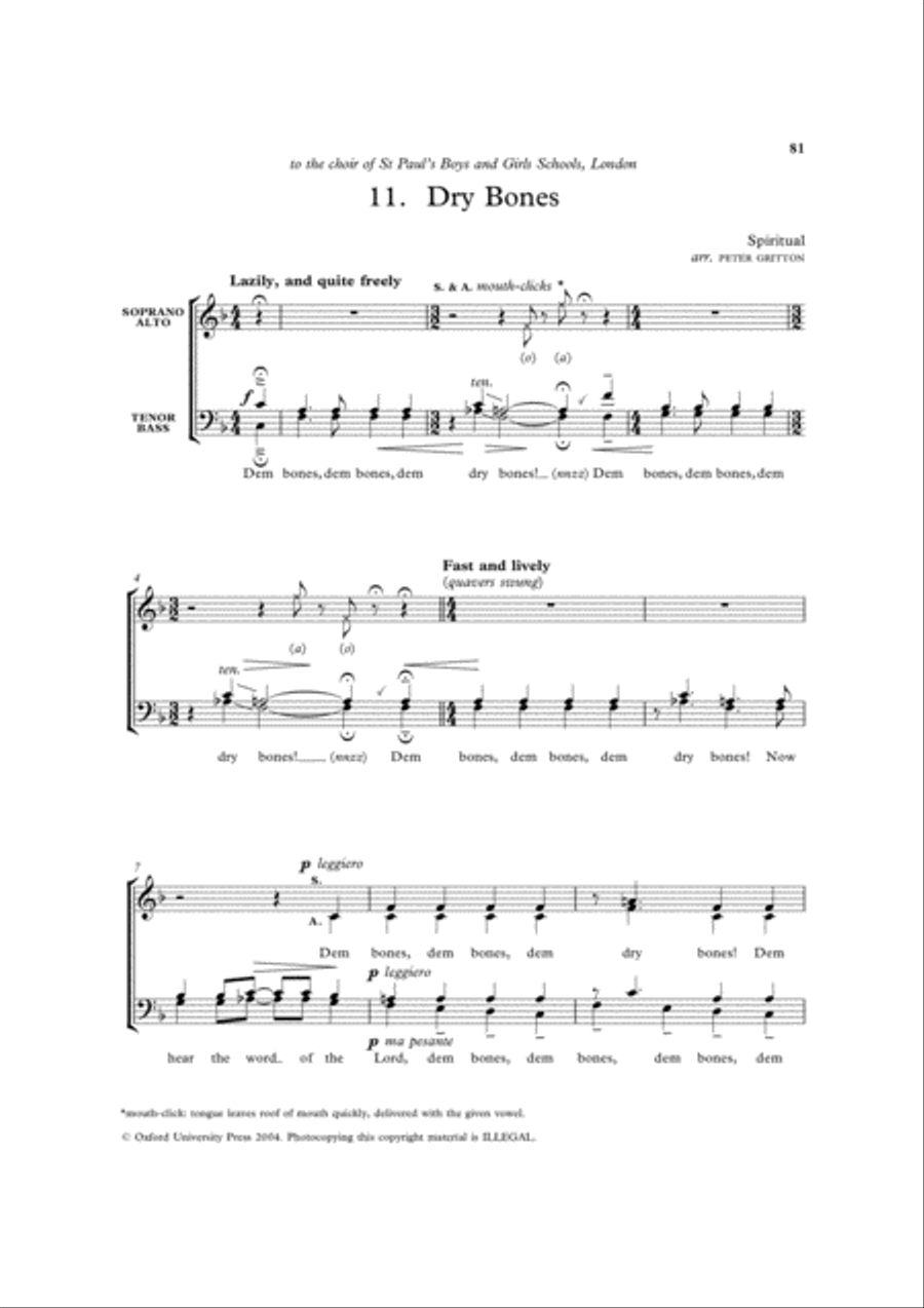 Encores for Choirs 2 4-Part scores gallery preview page 2