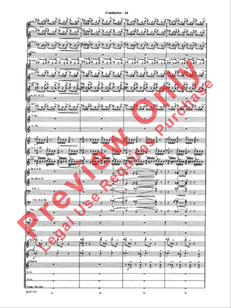 Symphonic Movement Concert Band scores gallery preview page 16