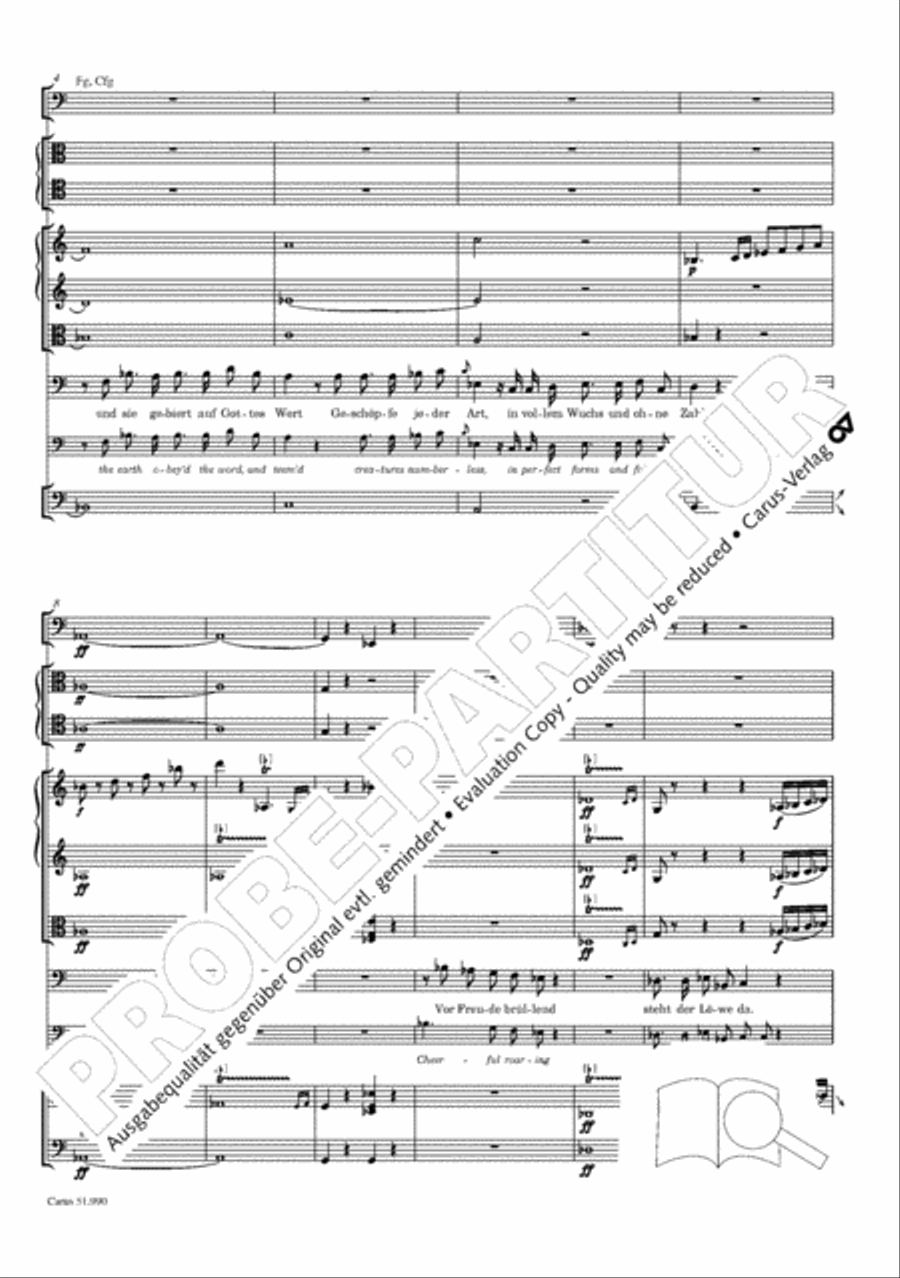 The Creation (Die Schopfung) 4-Part scores gallery preview page 189