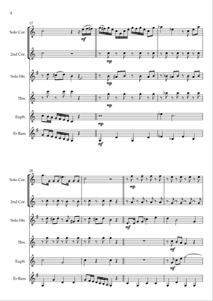 Ground Force Theme Brass Ensemble scores gallery preview page 4