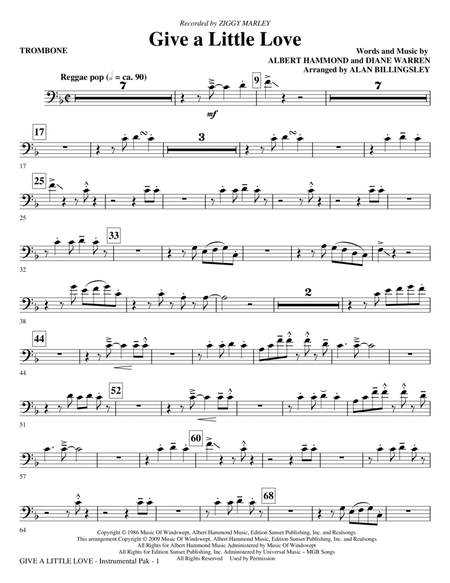 Give A Little Love (arr. Alan Billingsley) - Trombone