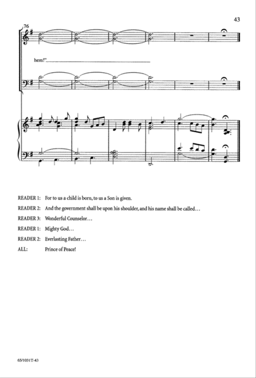 Wonderful Counselor Wonderful Counselor 4-Part scores gallery preview page 45