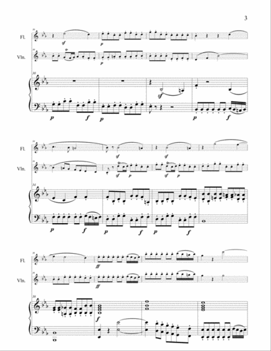 Mozart The Magic Flute Suite Small Ensemble scores gallery preview page 5