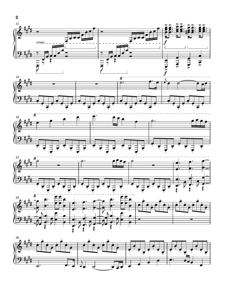 Piano Sonata No. 1 in E Major, Op. 15 Piano Solo scores gallery preview page 2