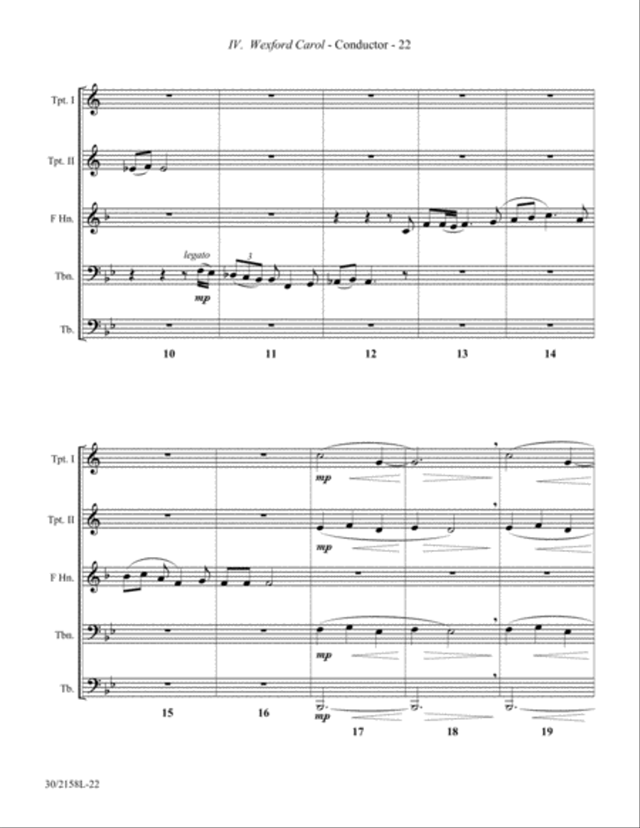 Christmas Suite for Brass Quintet Brass Quintet scores gallery preview page 20