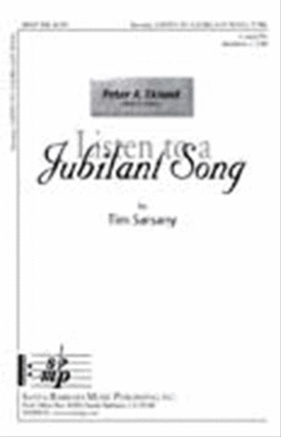 Listen to a Jubilant Song - TTBB Octavo TTBB scores gallery preview page 1