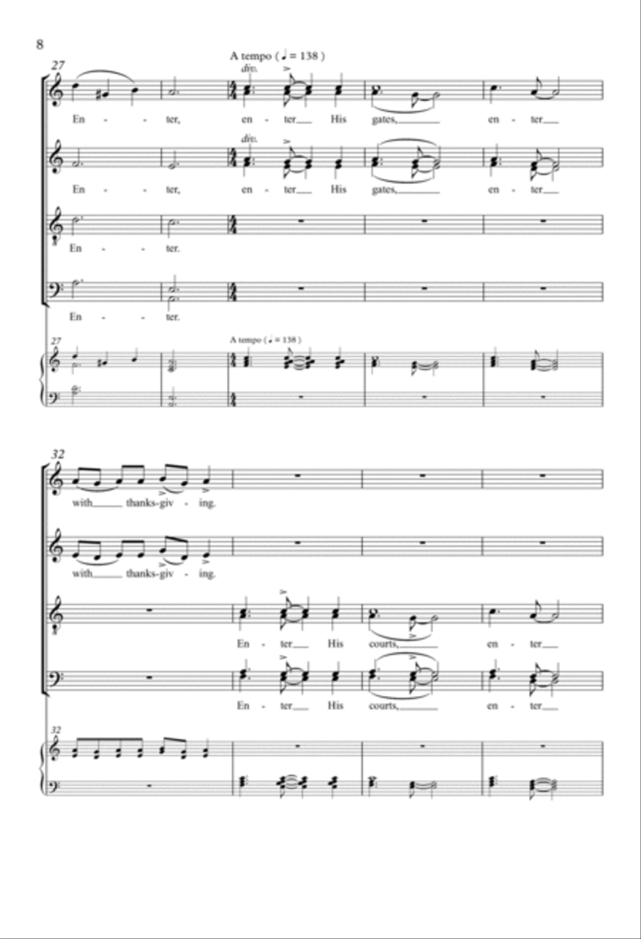 Enter His Gates Enter His Gates Divisi scores gallery preview page 6