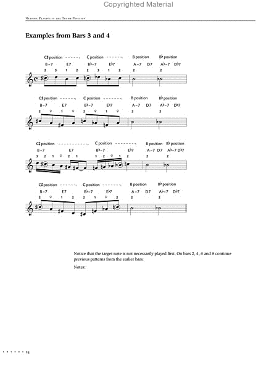 Melodic Playing in the Thumb Position Double Bass scores gallery preview page 3