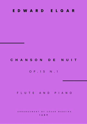 Chanson De Nuit, Op.15 No.1 - Flute and Piano (Full Score and Parts)